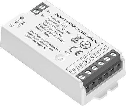 BTF-LIGHTING Tuya Zigbee 3.0 C05Z LED Controller Support RGBCCT 6 pin PWM FCOB by BTF-LIGHTING