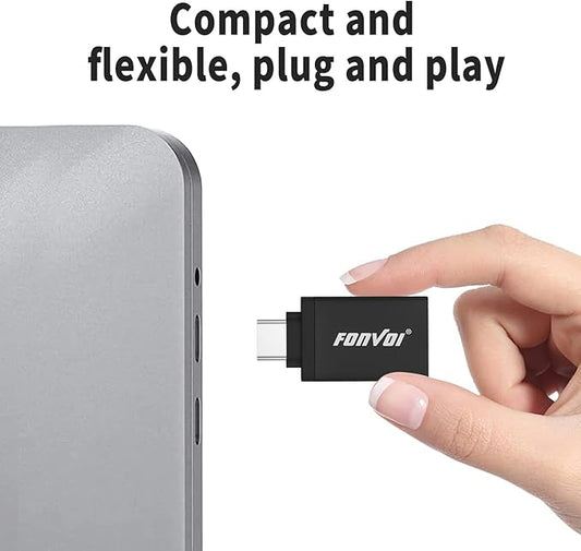 USB C to USB Adapter, USB Type C Male to USB 3.0 Female OTG Adapter Compatible - Image 2