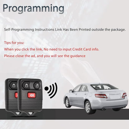 SUPALAND Key Fob Keyless Entry Fits - Image 4