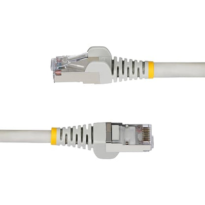 StarTech.com 1ft Gray CAT6a Ethernet Cable, Snagless RJ45, 100W PoE++, 27AWG - Image 3