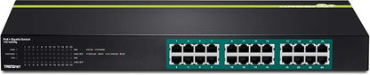 TRENDnet 24-Port Gigabit PoE+ Switch, LED Indicators, 370 Watt Power Budget - Image 2