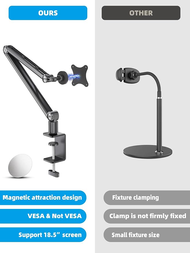Portable Monitor Arm Magnetic Vesa Mount - Image 5