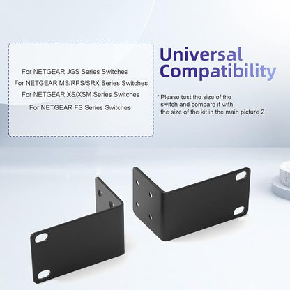 Universal Rack Mount Kit 1U Rack Ears - Image 6