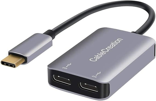 CableCreation USB Type C Splitter, 2-in-1 USB C Audio Adapter and PD Fast by CableCreation
