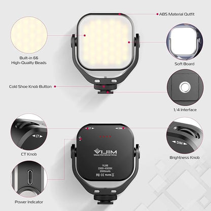ULANZI VL66 Bi-Color Adjustable Rechargeable 2500-6500K - Image 4