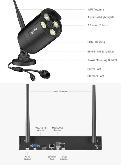 ANNKE Wireless Security Camera System-16CH Expandable 4K Security NVR, 2-Way - Image 8