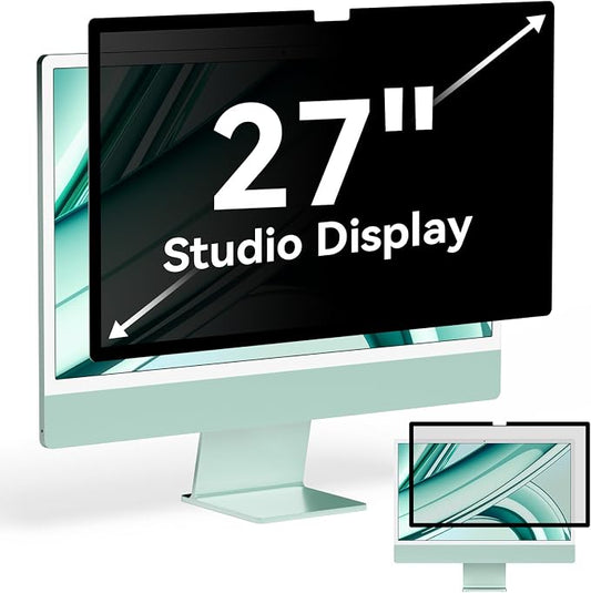 Privacy Screen for iMac 27 Inch Studio Display Desktop Computer Monitor by Protescreen