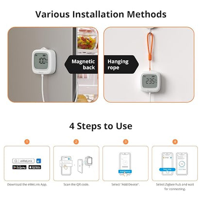 SONOFF SNZB-02LD Zigbee Waterproof Temperature Sensor - Image 11