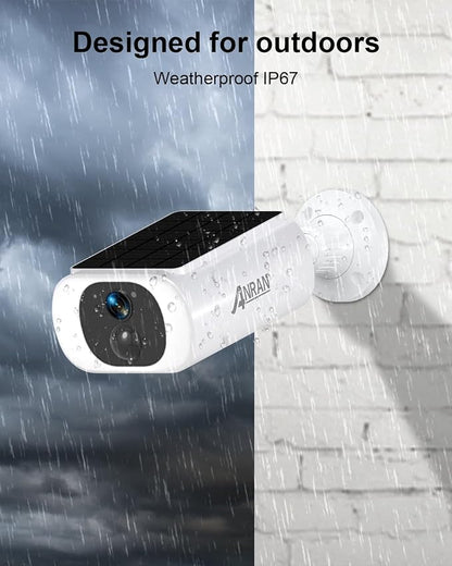 ANRAN 5MP Solar Security Camera Outdoor, Wireless Battery Powered WiFi Camera - Image 6