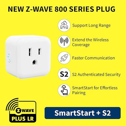Minoston Smart Plug, 15A Mini Z-Wave 800 Series Plug-in Socket - Image 7