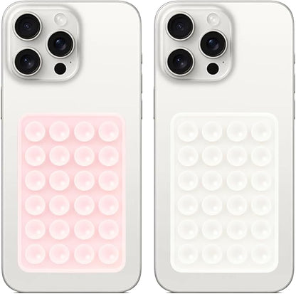 2PCS Silicone Suction Phone Case Mount, Non Slip Suction Cup, Hands-Free Phone by Giumel