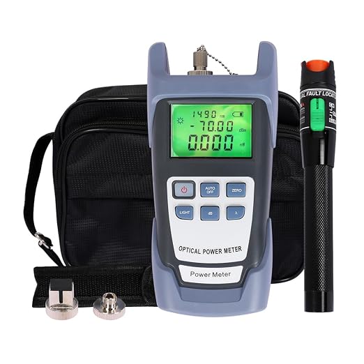 Fiber Optic Tools Cable Tester FC SC Power Meter & 2.5mm 30mV Visual Fault by Goeco