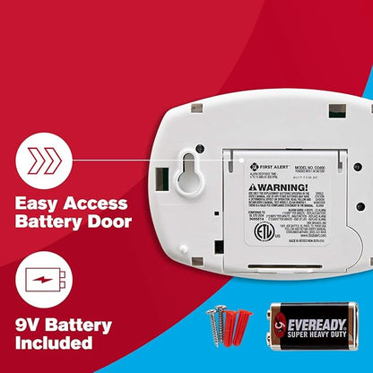 First Alert CO400 Carbon Monoxide Detector, Battery Operated - Image 3