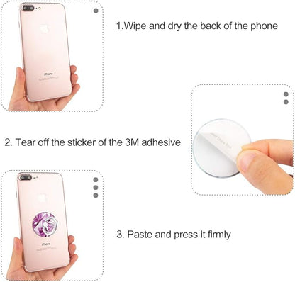 Bonoma Finger Ring Stand, 3 Pack Bling 360 Degree Rotation Phone Ring Stand - Image 6