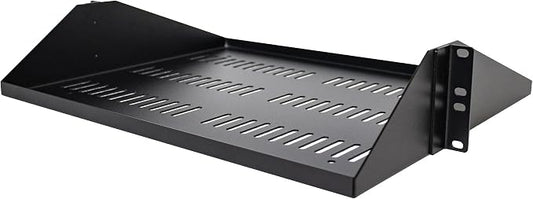 StarTech.com 2U Server Rack Shelf, Center Mounted Universal Vented Rackmount - Image 2