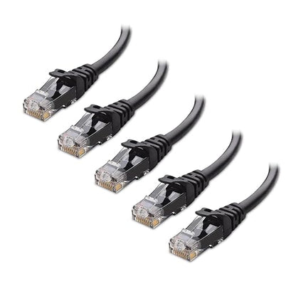 Cable Matters 10Gbps 5-Pack Snagless Cat 6 Ethernet Cable - 5ft by CableMatters