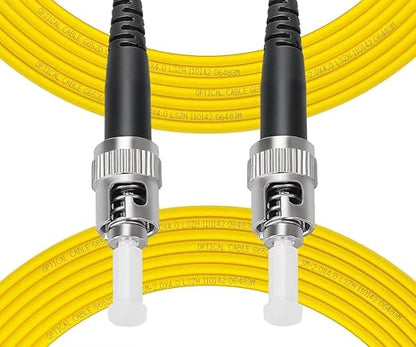 Fibergaga-30M OS2 ST to ST Fiber Patch Cable Single Mode, Length Option: by Fibergaga