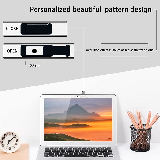 Webcam Cover, 6 Pieces, Laptop Camera Cover, Privacy Shielding Capacity is - Image 4