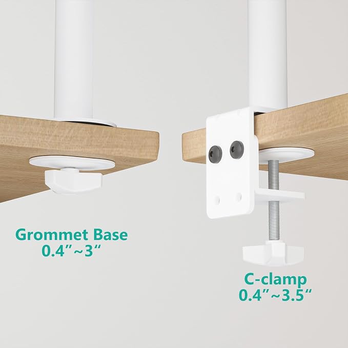 WALI Single Monitor Mount for 1 Computer Screen up to 32 inch, Fully Adjustable - Image 6