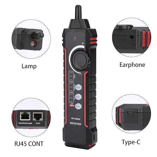 NF‑8209S Network Cable Tester – Upgrade LAN Network Cable, Ethernet Cable Tester - Image 4