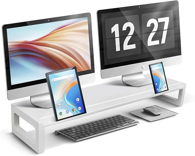 Dual Monitor Stand Riser – 28-Inch Computer Monitor Stand by DEEDRR
