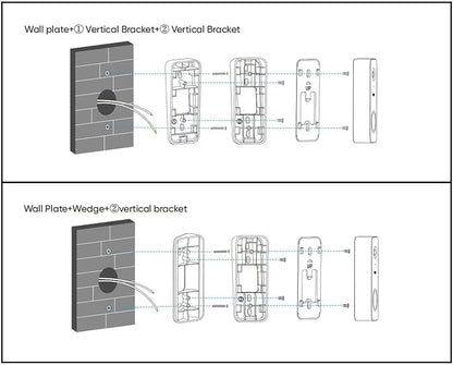 Wyze Lifestyle Video Doorbell Camera v2 Wedge Kit, 3 Mounting Bracket, - Image 8