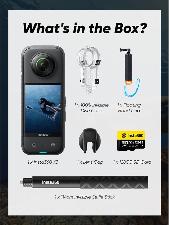 Insta360 X3 Invisible Dive Kit - Image 9