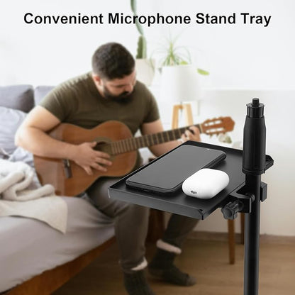 RTNLIT Microphone Stand Tray, Clamp On Firm Rack Tray Holder - Image 6