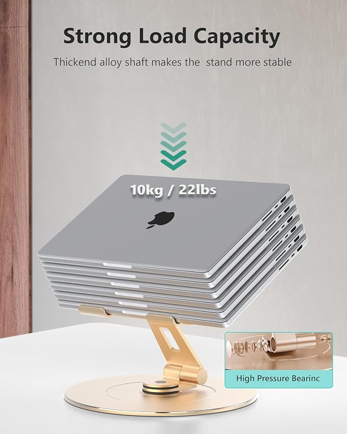 Ultra-Stable Aluminumy Swivel Laptop Stand - Image 5