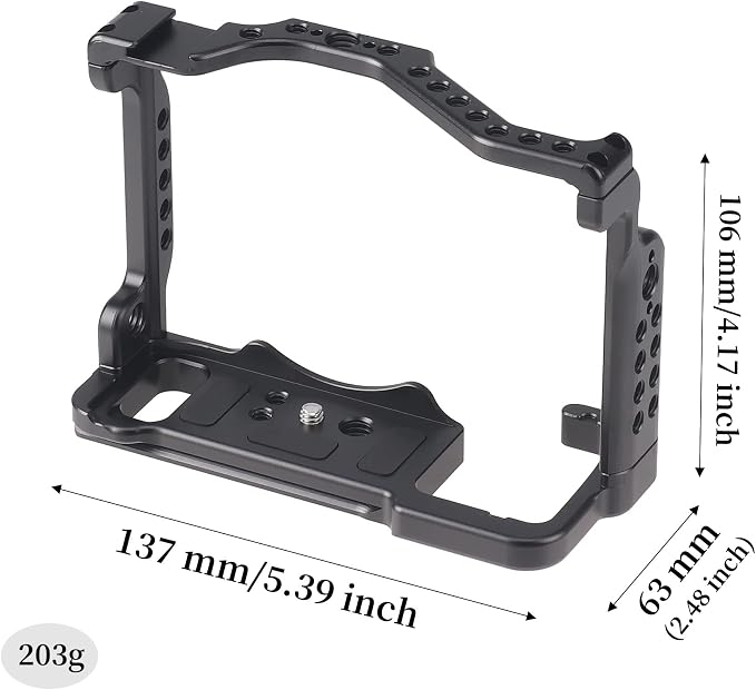 A7R V Cage, Hersmay Aluminium Full Camera Cage - Image 5
