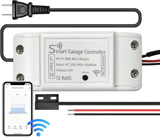 Smart Garage Door Opener, Smart Garage Control Compatible by AFFCRKS