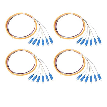 6 Strands SC UPC Singlemode Fiber Optic Pigtail 1.5m SC Single Mode Fiber Cable by FiberOpticalAccessories