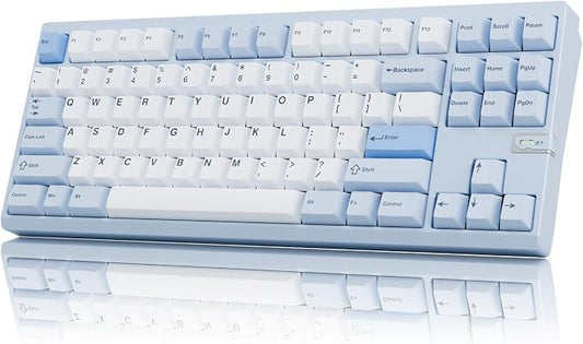 Chilkey ND TKL Aluminum Mechanical Keyboard, 87 Keys Tenkeyless Wireless Gaming by Chilkey