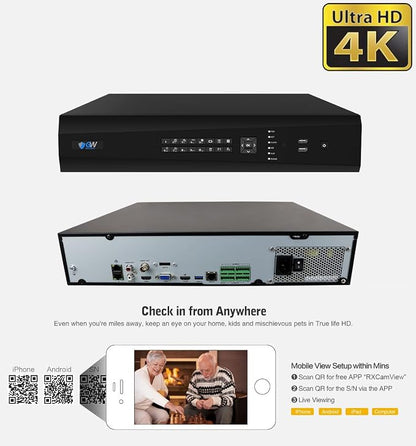 GW Security 64 Channel UltraHD 12MP 6K @ 30FPS Realtime 3X Motorized Zoom PoE - Image 3