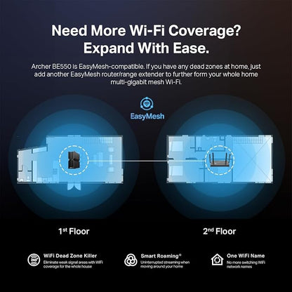 TP-Link Tri-Band BE9300 WiFi 7 Router – 6-Stream, Full 2.5G Ports, 6 Internal - Image 8