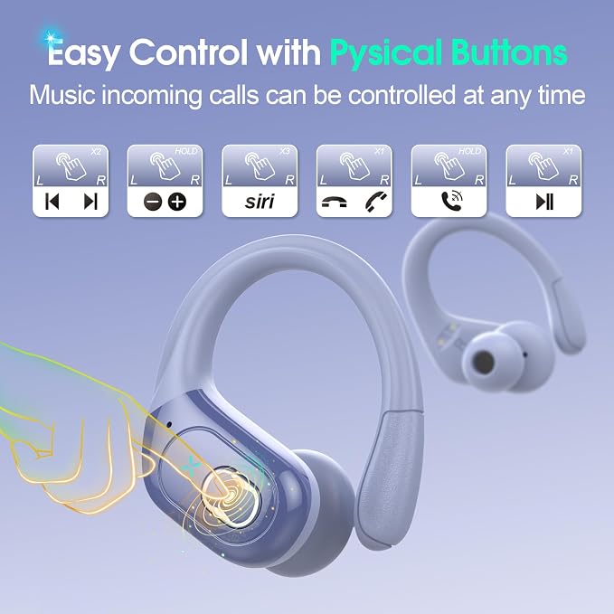 Wireless Earbuds 75hrs Bluetooth 5.4 Headphone Sport, 2025 Bluetooth Earbuds - Image 7