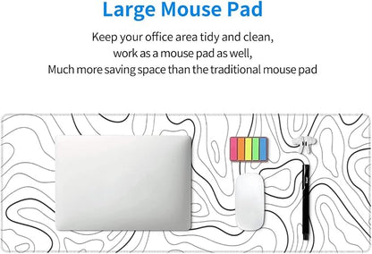 White Mouse Pad Large XL Gaming Mouse Pad - Image 5