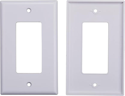 1 Port Keystone Wall Plate, Single Gang White Jack Insert - Image 2