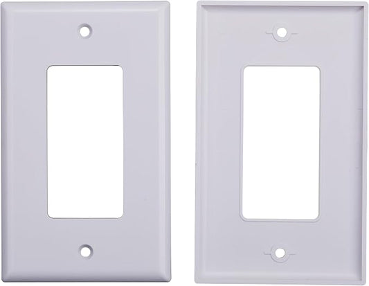 1 Port Keystone Wall Plate, Single Gang White Jack Insert - Image 2