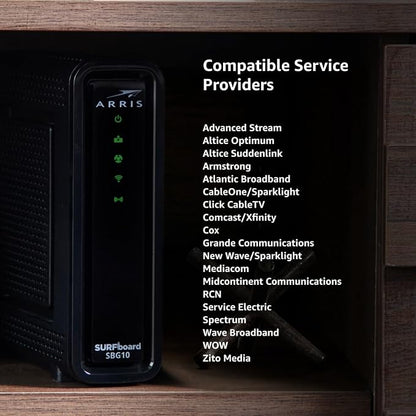ARRIS - Modem Router Combo - DOCSIS 3.0 16 x 4 Gigabit & AC1600 WiFi, 400 Mbps - Image 10