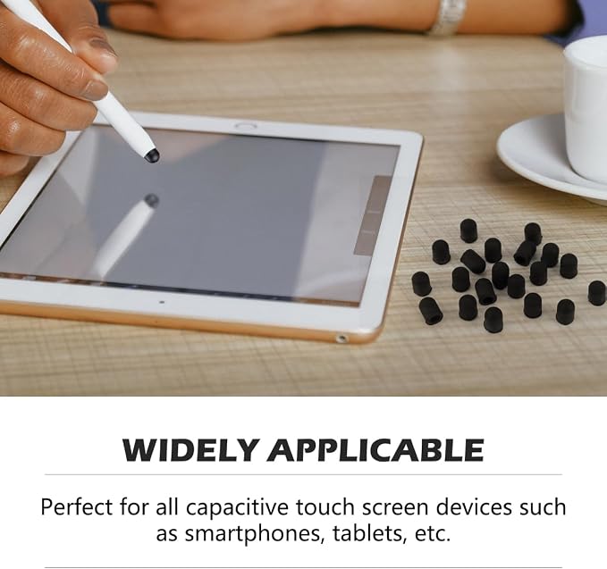 20 Pieces Replacement Tips Touch Screen Pens Tips Silicone Rubber - Image 4