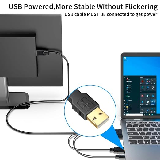 VGA to HDMI Cable 20ft with Audio, Compatible Well Witch - Image 5
