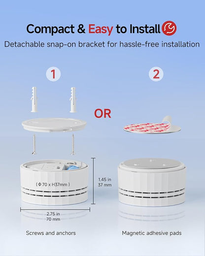 HEIMAN Carbon Monoxide Detectors, Interconnected CO Detector Battery Operated - Image 6