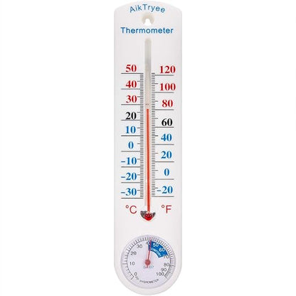 Outdoor Indoor Hygrometer Thermometer, Humidity Monitor, Temperature Humidity by AikTryee