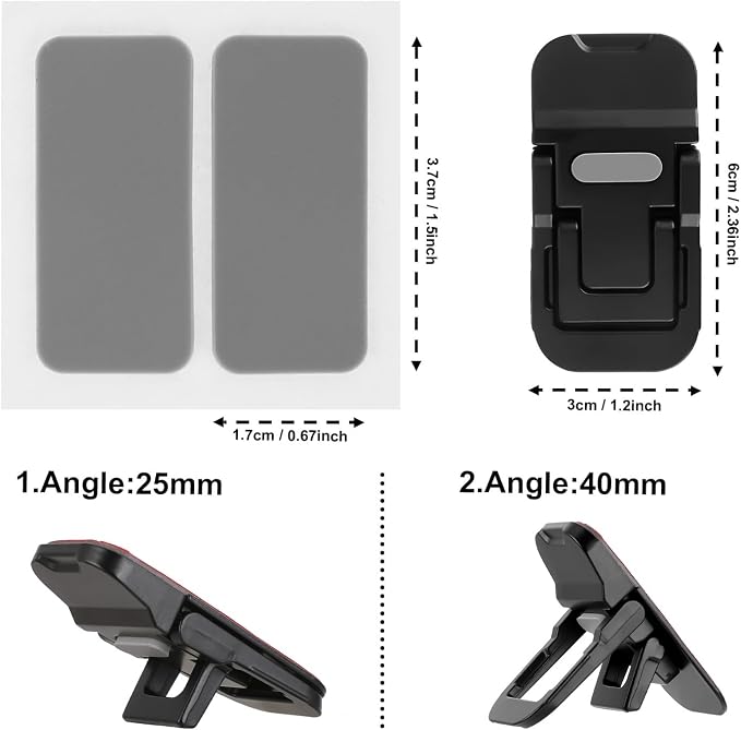 Bewudy 2 Pcs Portable Keyboard Stand, Dual Tilt Angle Adjustment, Foldable - Image 4
