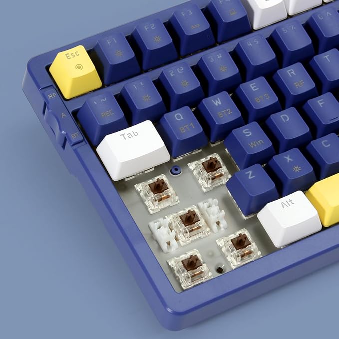 Wireless Mechanical Keyboard, Triple Mode 2.4G/USB-C/BT Gaming Keyboards 100 - Image 5