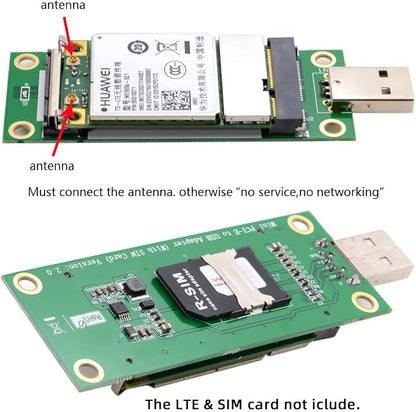 Mini PCI-E Wireless WWAN to USB 2.0 Riser Adapter Card - Image 7