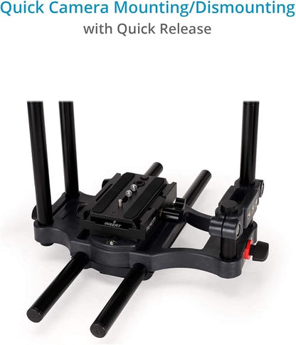 Power DSLR Camera Cage with MB-600 Matte Box Combo Kit. 4x4 Filter Holders - Image 5