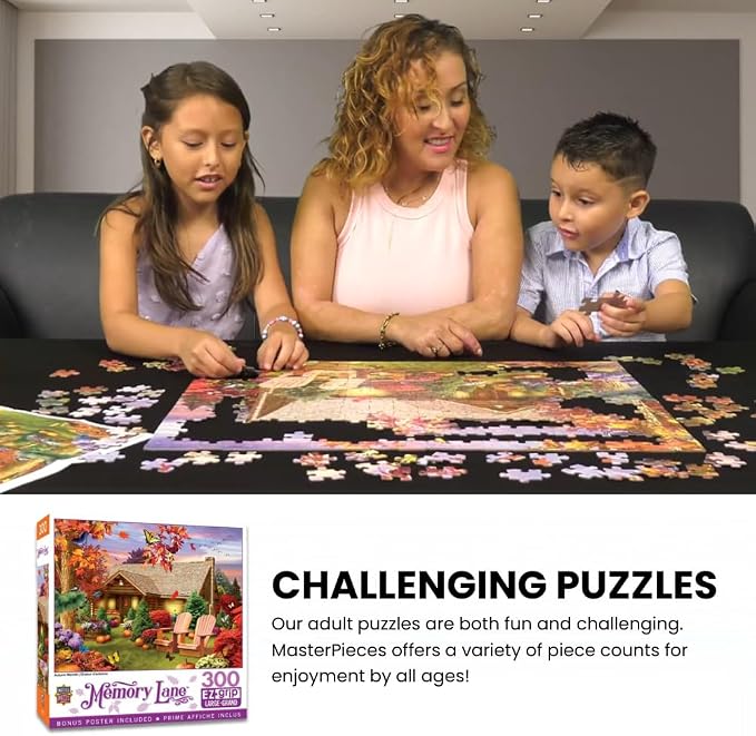 MasterPieces - 300 Piece Jigsaw Puzzle, Large EZ Grip Shapes, Bridge of Hope - Image 4