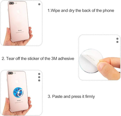 Bonoma Phone Ring Stand, 3 Pack Dog Paws 360 Degree Rotation Finger Grip Stand - Image 6